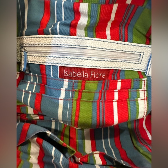 Isabella Fiore White Pebbled Leather Large Bag - Picture 6 of 7